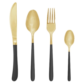 Bloomingville Besteck-Set Black/Gold
