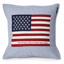 Lexington Kissenhülle "Arts & Craft Sham Flag" Blau