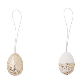 Bloomingville Osterei White/Gold (2er Set)