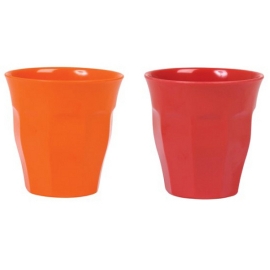 Melamin-Becher von Rice (Orange/rot)