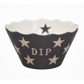 Krasilnikoff Schale Dip Star Charcoal