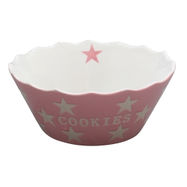 Krasilnikoff Schale Cookies Star Pink