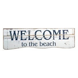 IB Laursen Schild "Welcome to the beach"