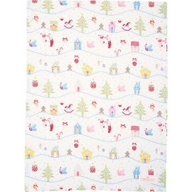 GreenGate Geschirrtuch Laura Christmas White
