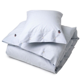 Lexington Bettwäsche Authentic Pin Point blau-weiß