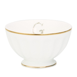 GreenGate French Bowl "G" (Gold) Medium